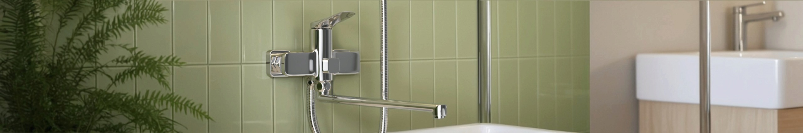 Смеситель для ванны с длинным изливом MANEN