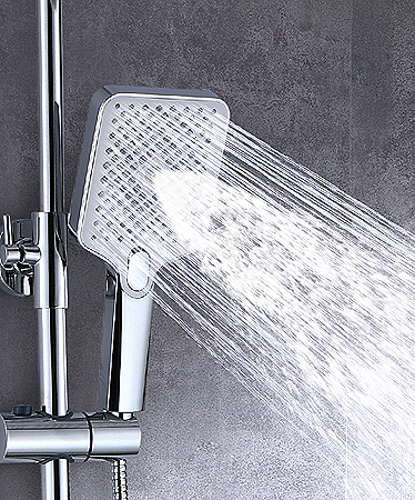 Душевая стойка со смесителем с коротким изливом KALTI