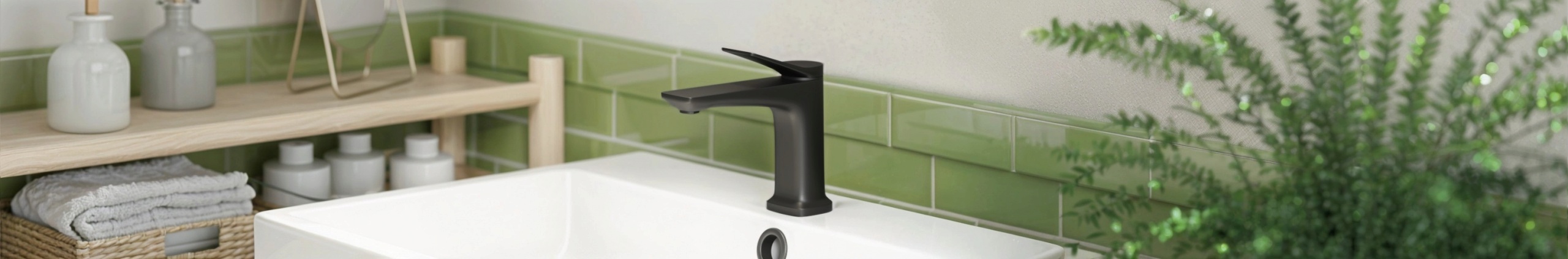 Смеситель для раковины MANEN BLACK