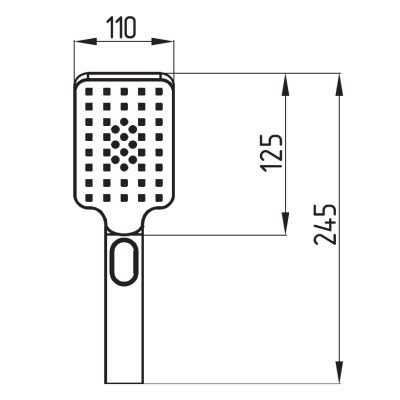 Схема Душевая насадка ENDI