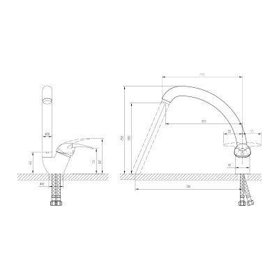 Схема Смеситель для кухни MARRY