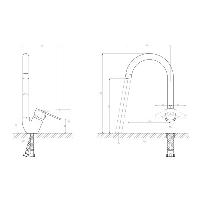 Схема Смеситель для кухни HELENA