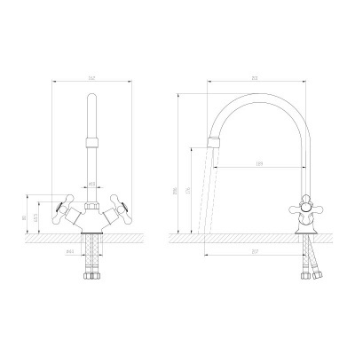Схема Смеситель для кухни POLLY