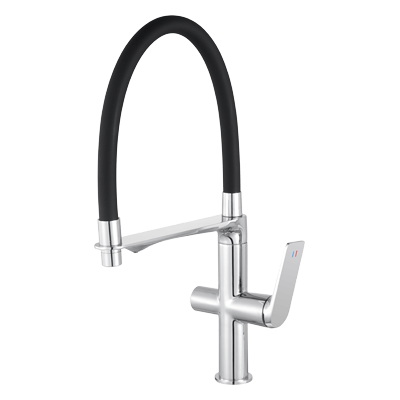 Смеситель для кухни NORA ХРОМ/ЧЕРНЫЙ