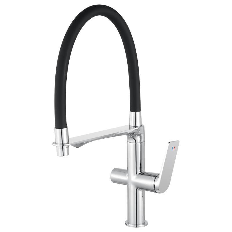 Смеситель для кухни NORA ХРОМ/ЧЕРНЫЙ