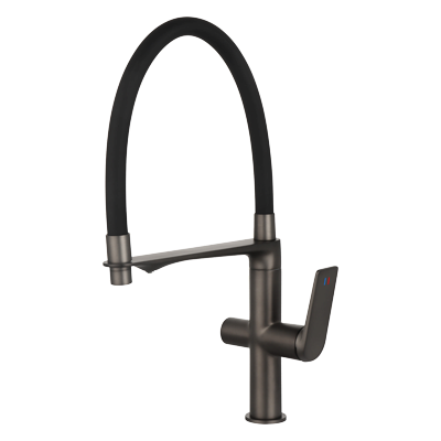 Смеситель для кухни NORA ВОРОНЕНАЯ СТАЛЬ